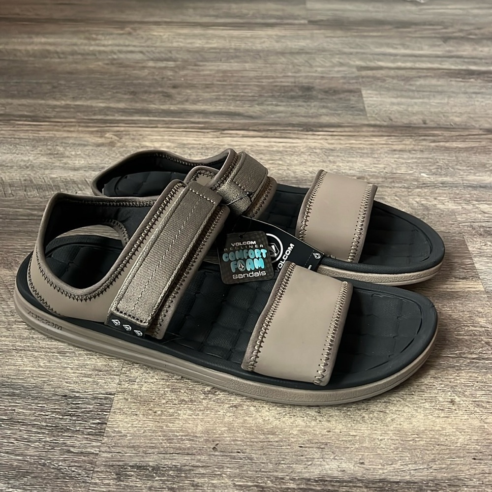 VOLCOM V.CO DRAFT SPORT SANDALS - KHAKI SIZE 12 🕶️ - Picture 5 of 11